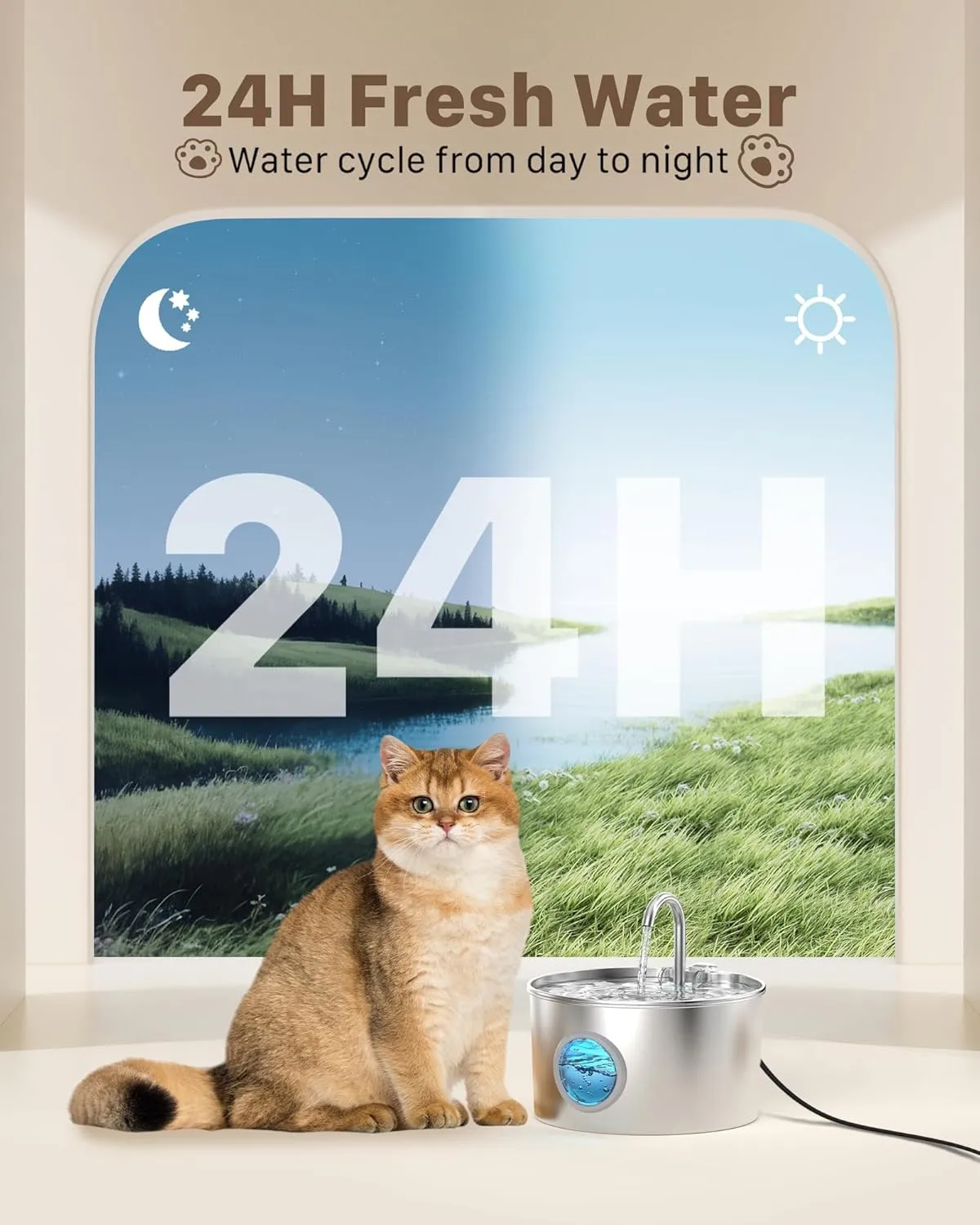 Fuente para gatos de acero inoxidable 2,2 L: ventajas, pegas y veredicto final — imagen 4